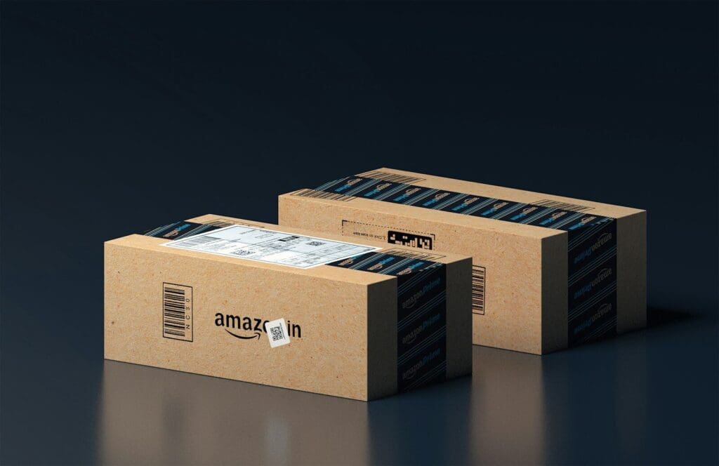 two boxes of amazon are stacked on top of each other. They may not be kept at a safe temp for your supplements. 